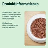 Amazon getreidefreies Nassfutter für Katzen in Dosen mit Hühnerflecken, 12 x 400 g