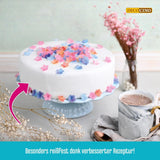 DECOCINO weiße Rollfondantdecke – 300 g – gebrauchsfertige Fondantdecke zum Abdecken und Dekorieren von Kuchen und Cupcakes – glutenfrei und vegan (2er-Pack) Naty Shop Zuckerpaste