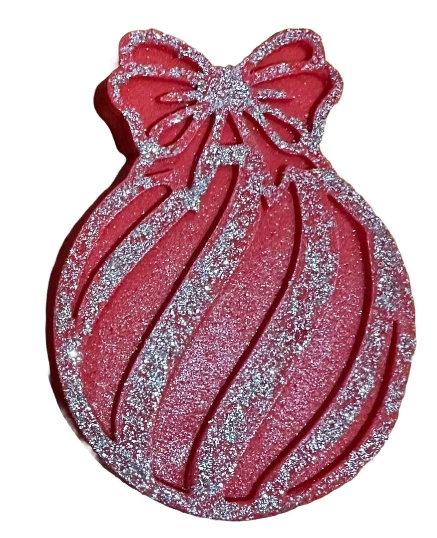 Essbare Zuckerdekoration, Christbaumkugel, rot Nati Shop