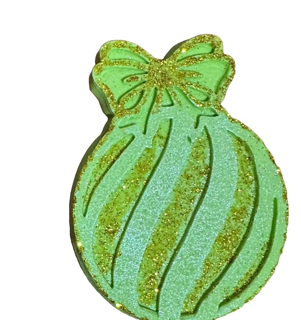 Essbare Zuckerdekoration, Christbaumkugel, grün Nati Shop