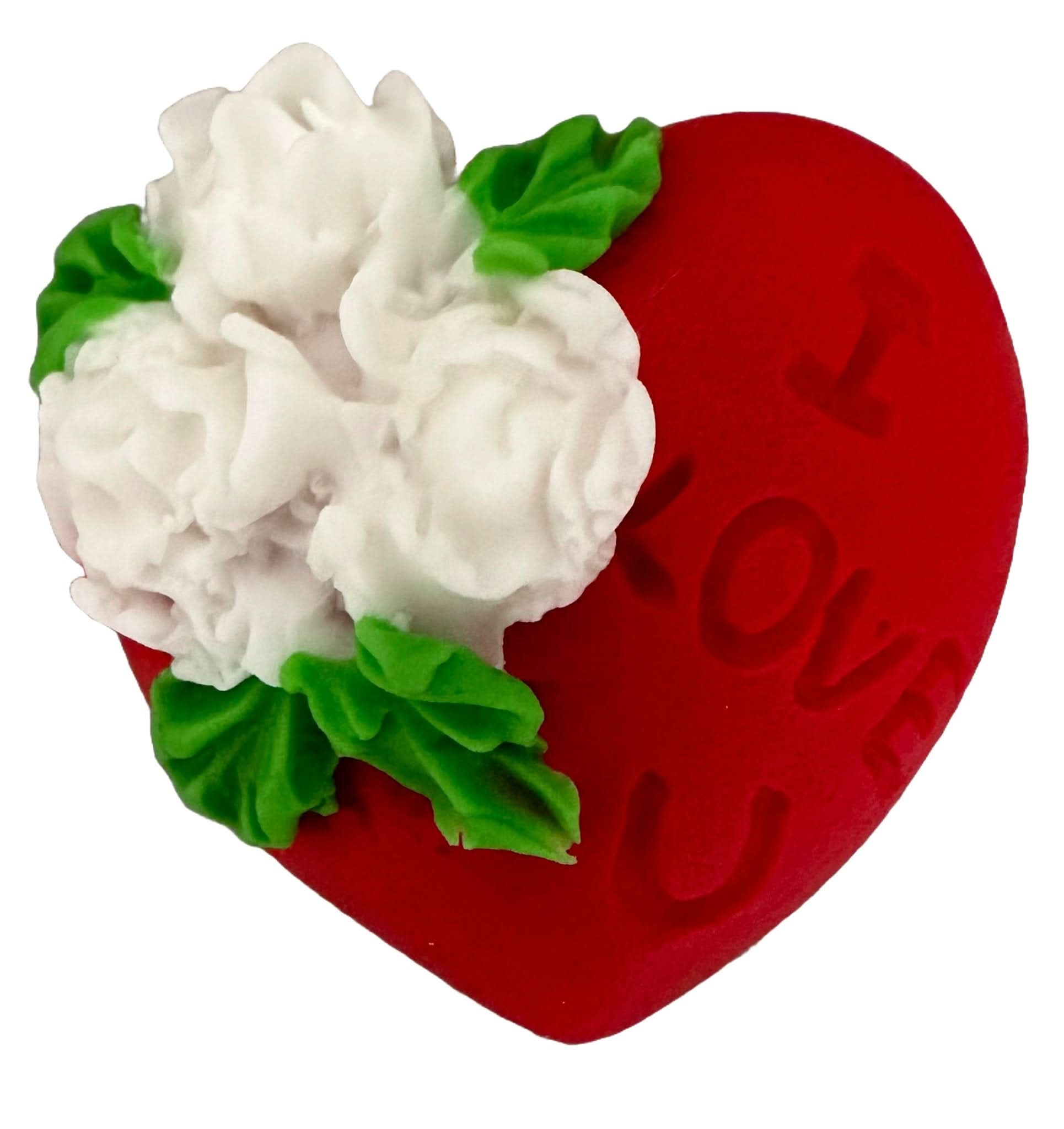 Essbare Zuckerdekoration, Herz „Ich liebe dich“ Dekorationen von Sugar Paste Nati Shop