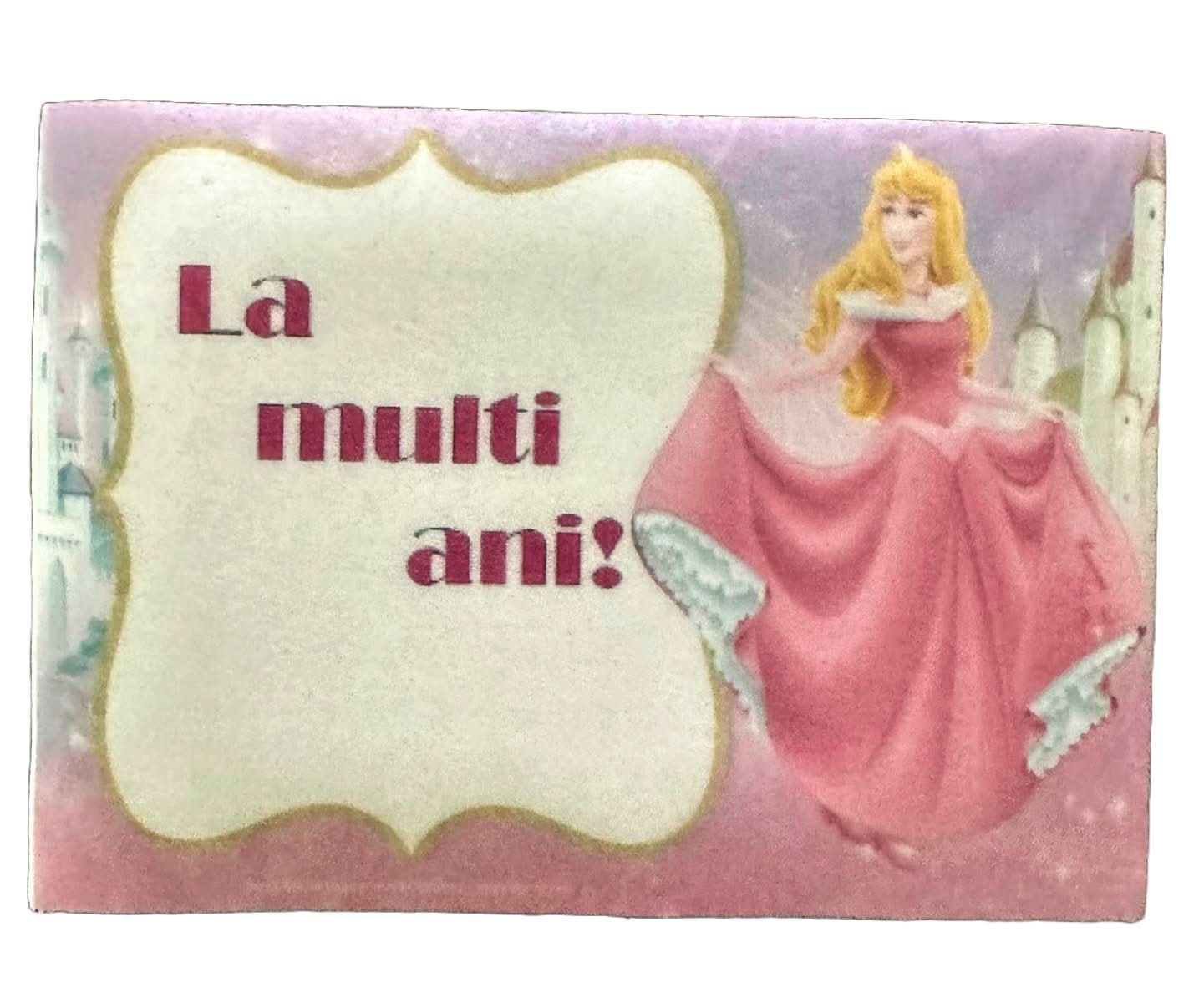 Essbare Zuckerdekoration, Prinzessin Aurora – „Alles Gute zum Geburtstag!“ Nati-Shop