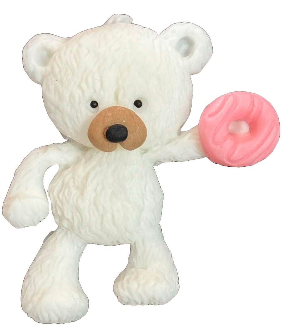 Essbare Zuckerdekoration, Bär mit Donut-Dekorationen von Sugar Paste Nati Shop