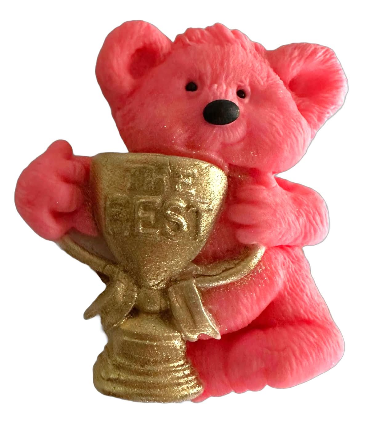 Essbare Zuckerdekoration, Rosa Teddybär Zuckerpaste Dekorationen Nati Shop