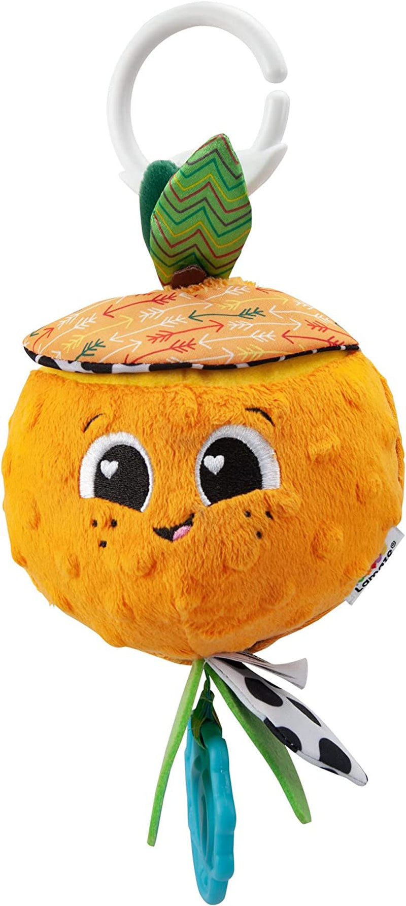 LAMAZE Bea die Banane, Clip-on-Kinderwagen und Kinderwagen-Spielzeug für Neugeborene, Baby-Sensorspielzeug mit Farben und Geräuschen, Entwicklungsspielzeug für Jungen und Mädchen von 0–24 Monaten, Gelb, Babyspielzeug Naty Shop Olivia Orange