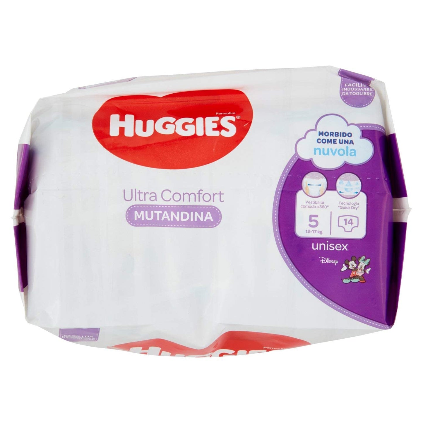Huggies PANNOLINI Mutandina Einwegwindel, Jungen/Mädchen, 12 kg, 17 kg, mehrfarbig, 14 Stück (S)