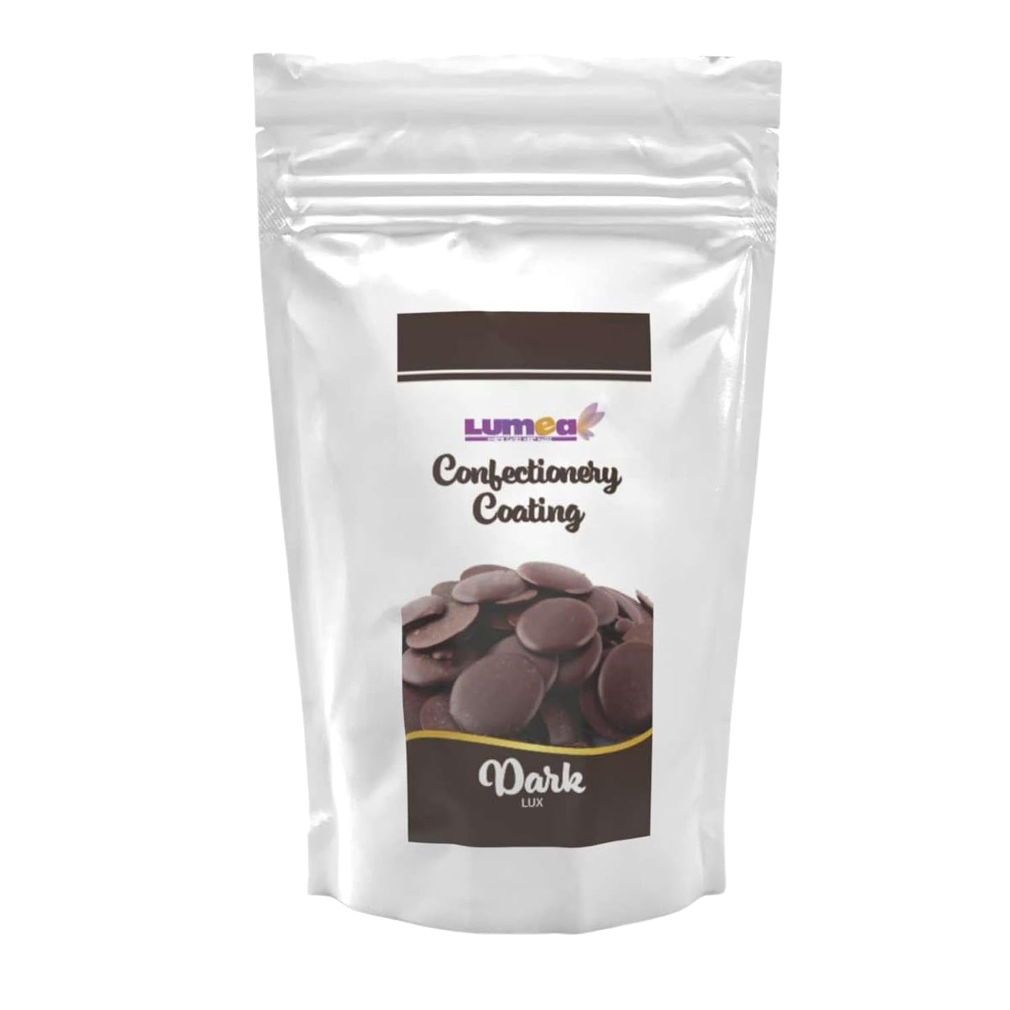 Dekozauber24 Kuvertüre-Tropfen, weiß, 500g, mit weißem Schokoladen- und Vanillegeschmack, Deco Melts-Chips, mikrowellengeeignet, für Cake Pops, Kuchen, Torten, Torten, zum Beträufeln oder Zuckerguss Naty Shop Zuckerpaste Dunkelbraun