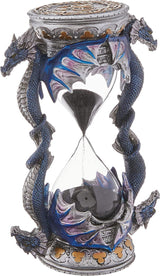 Design Toscano Sanduhr-Statue mit gotischer Verzierung, Polyresin, vollfarbig, 15 cm. Statuetten und Skulpturen Naty Shop Single Hourglass
