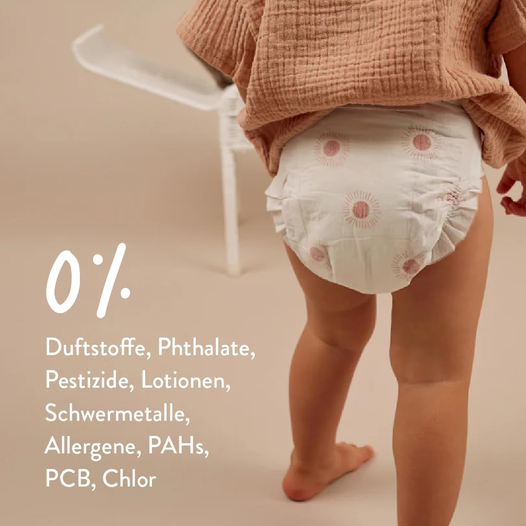 Babywindeln, Größe 3M (4-8 kg) – 1 Beutel mit 28 Stück – Keine Schadstoffe, umweltfreundlich, sehr saugfähig, für den Nachtgebrauch geeignet, ultradünn und weich – Hergestellt in Dänemark