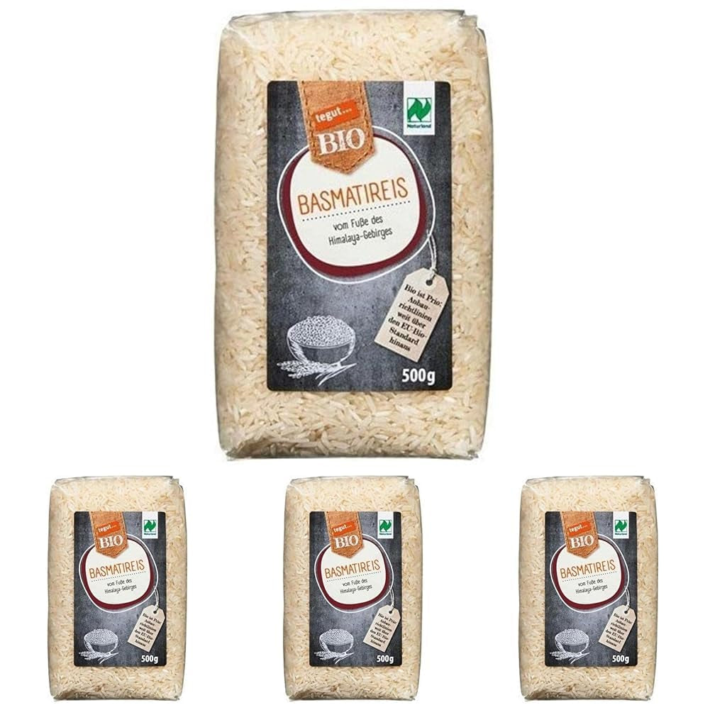 tegut... Bio-Basmatireis, 500g (4er Pack)