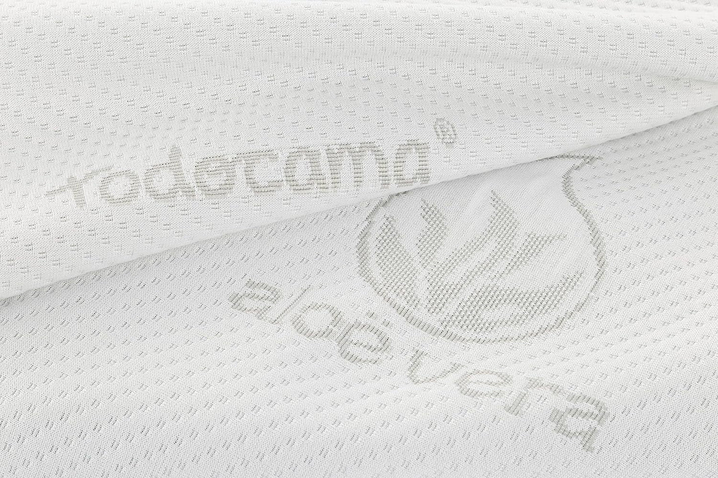 Todocama - Memory-Kissen, Aloe Vera, 2 Stück, 70 cm, weiß Naty Shop Standardkissen