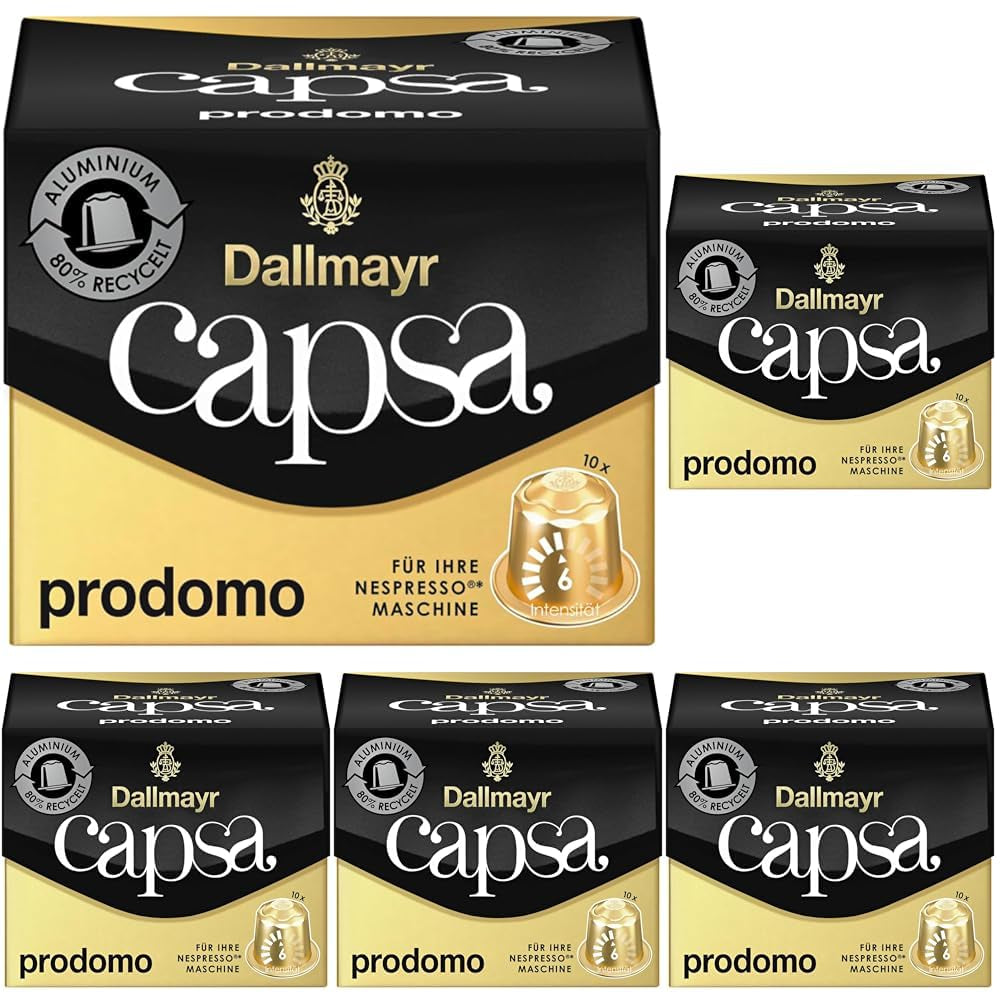 Kapsel Lungo Prodomo 10 Kapseln (Packung mit 5)