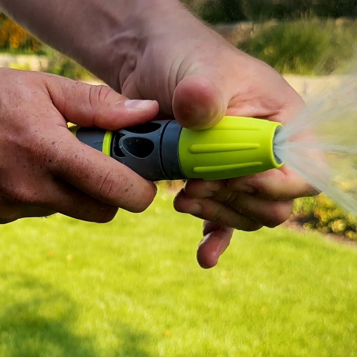 Schnellanschluss-Gartenschlauchset, 1/2 Zoll x 50 Fuß, langlebig, leicht, trinkbar – hfzg12050qn
