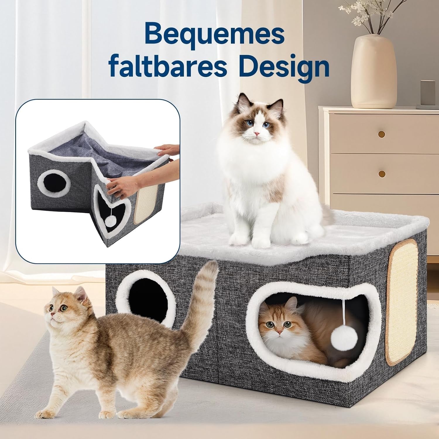 Decken und Möbel, Haustiere, Höhlen und Häuser, Katzen, Betten für Katzen, Katzenbetten, Matratzen