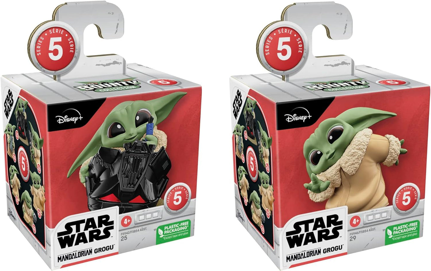 Star Wars Hasbro the Bounty Collection Serie 5, Grogu-Figuren 2er-Pack, Helmspiel, Guck-Guck-Spiel, Spielzeug ab 4 Jahren, 5,5 cm, Multi, F5941 Actionfiguren Naty Shop