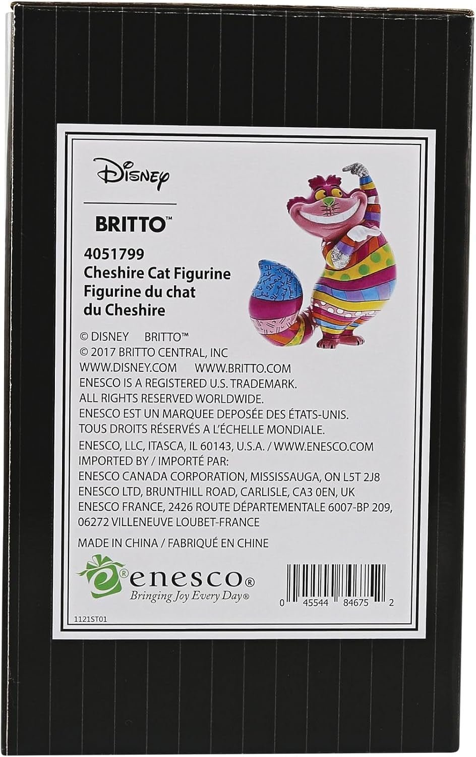 Disney Britto Collection Cheshire Cat Figur, farbige Statuetten und Skulpturen Naty Shop