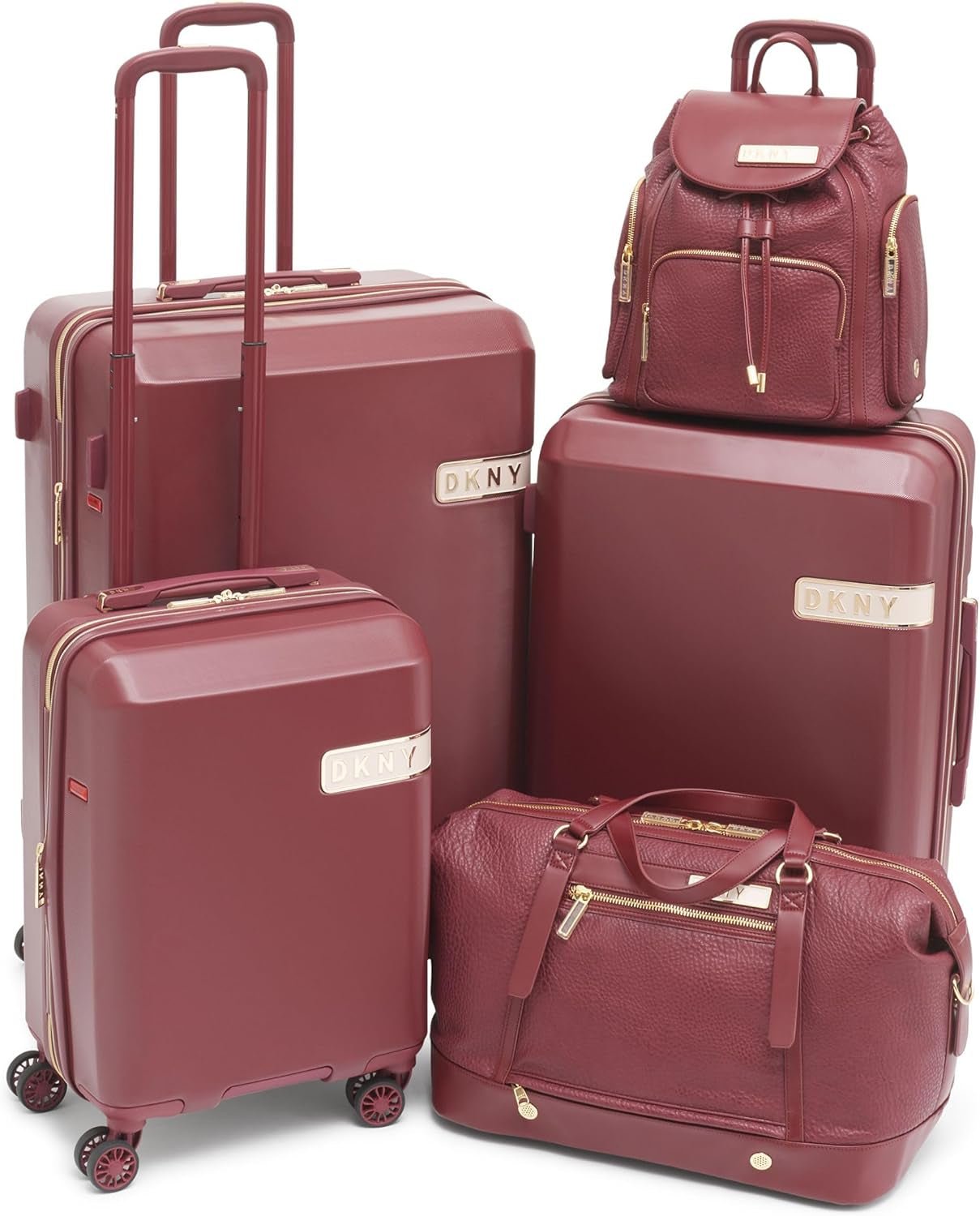 DKNY Duffel Softside Weekender-Gepäck, Rotwein, Wein, Duffel Softside Weekender-Gepäck, Gepäck und Reiseausrüstung, Naty Shop