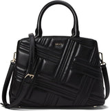 DKNY mittelgroße Umhängetaschen für Damen, Naty Shop, Schwarz/Gold, Einheitsgröße