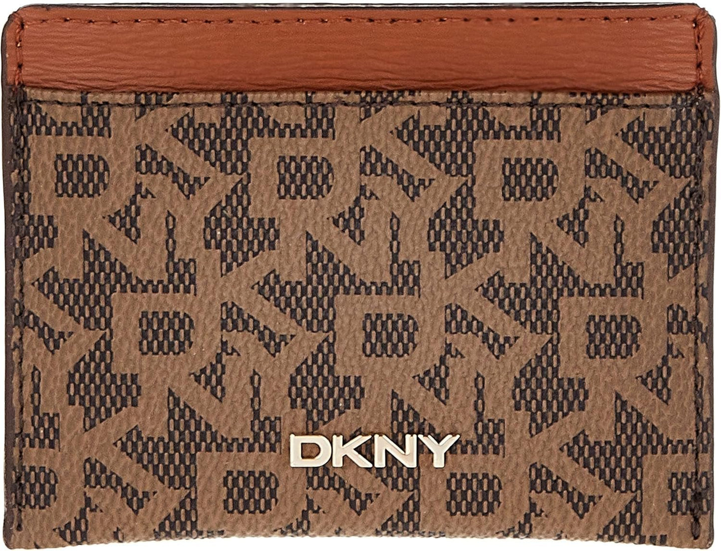 DKNY Damen-Brieftasche Bryant L mit Reiseaccessoire, Umschlag, Kartenhalter, Damen-Brieftasche, Naty Shop, Mokka/Karamell, Einheitsgröße