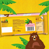 Kaba Milchschokolade mit Erdbeercreme, gefüllte Tafelschokolade, 90g-Riegel, zartschmelzende Schokolade mit fruchtiger Erdbeercreme und Kaba-Originalgeschmack (2er-Pack)