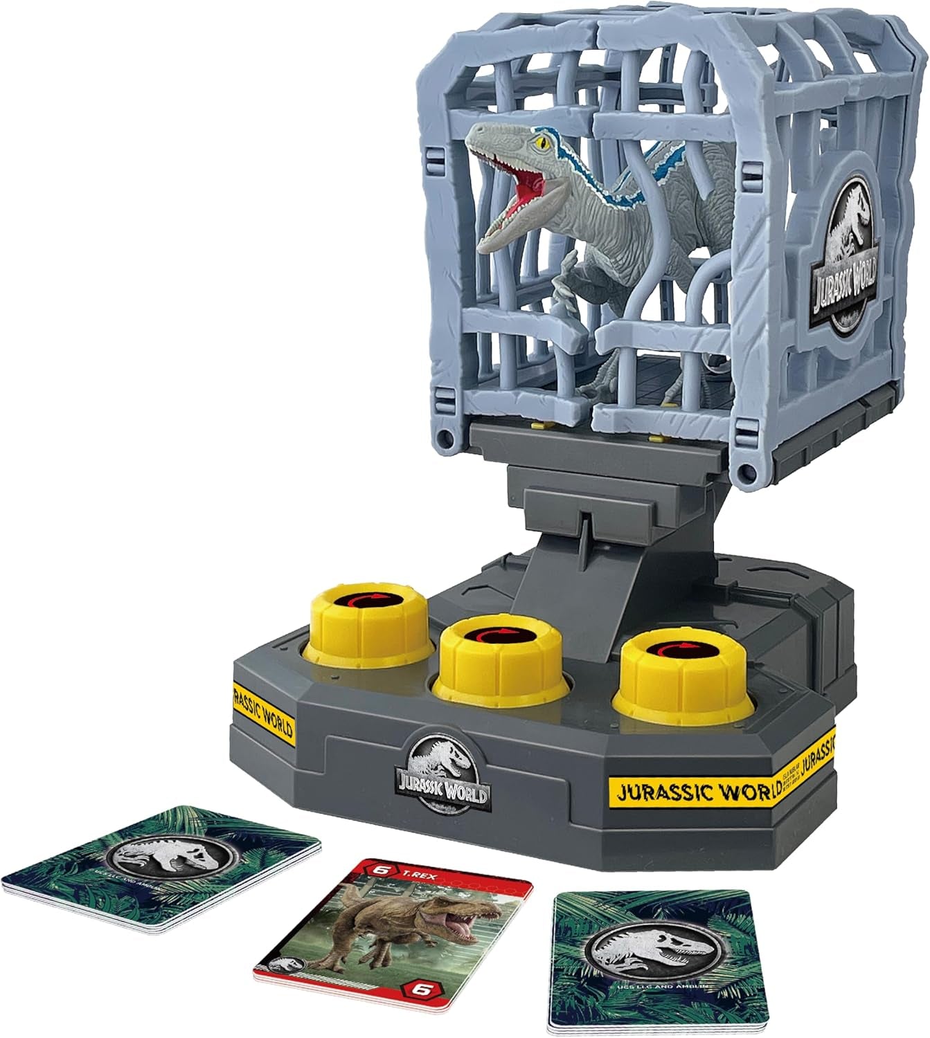 EPOCH Games, Jurassic World – Cage Breaker, 7523, Dinosaurierspielzeug, Brettspiel für Kinder ab 4 Jahren