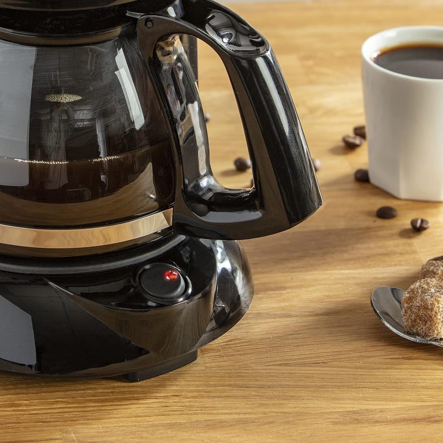 FG150813 Subito Kaffeemaschine, 6 Tassen, Schwarz/Edelstahl