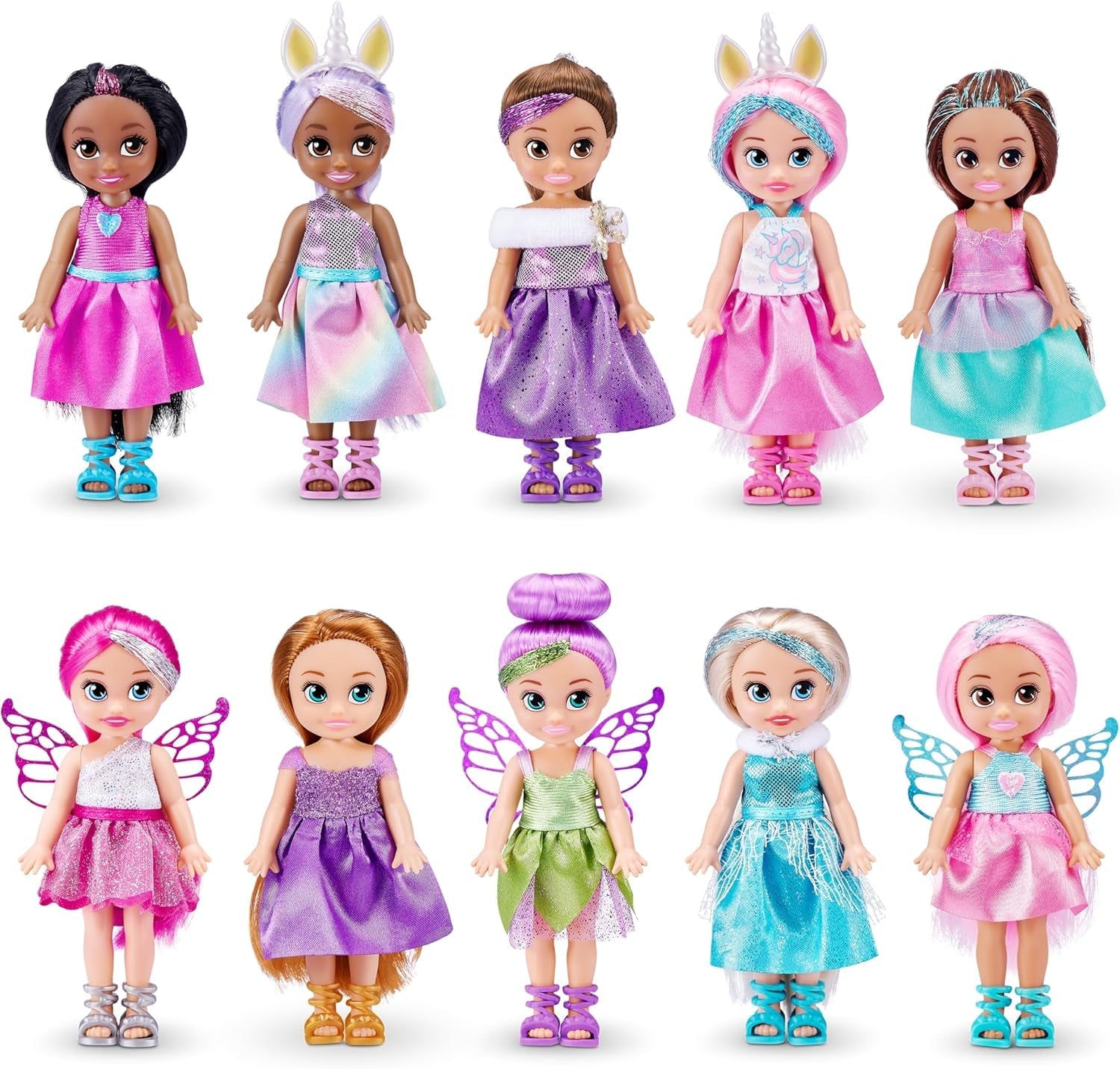 -Puppen-4,7"-Fantasy Little Friend Collection 10er-Set