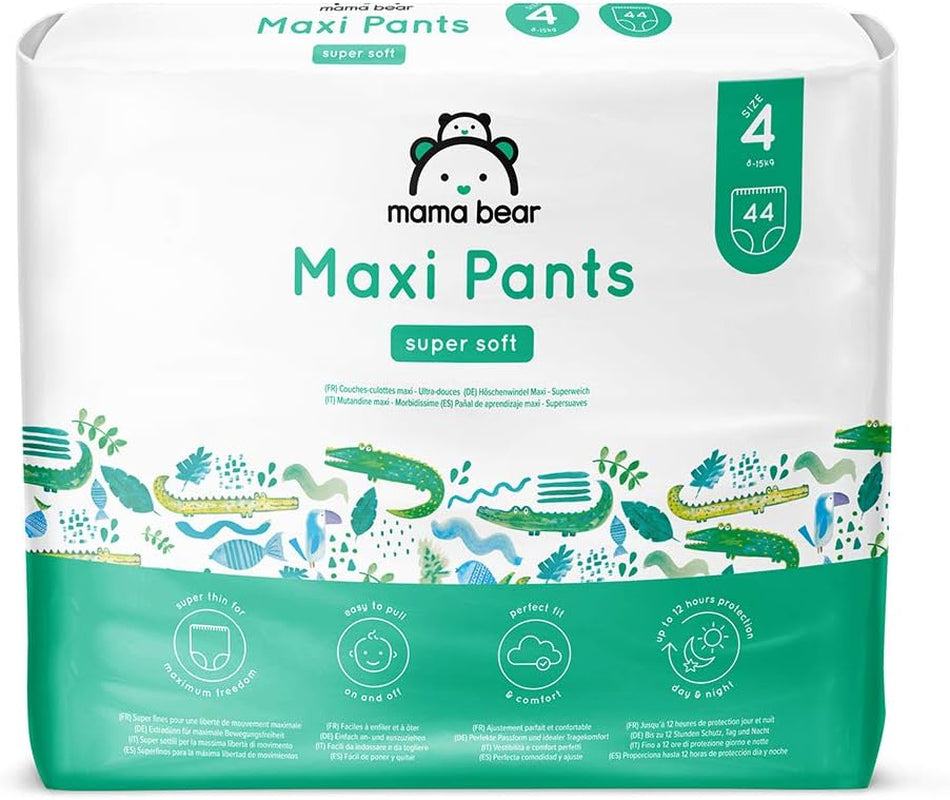 Amazon-Marke: Mama Bear Pull-Up XXL-Windeln, Größe 6 (18–30 kg), 72 Stück (2 Packungen mit 36 ​​Stück)