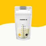 Medela Muttermilch-Aufbewahrungsbeutel 25 Stück, ca. 200 ml, weiß (spanische Version) Lebensmittel- und Stillzubehör Bebe Naty Shop