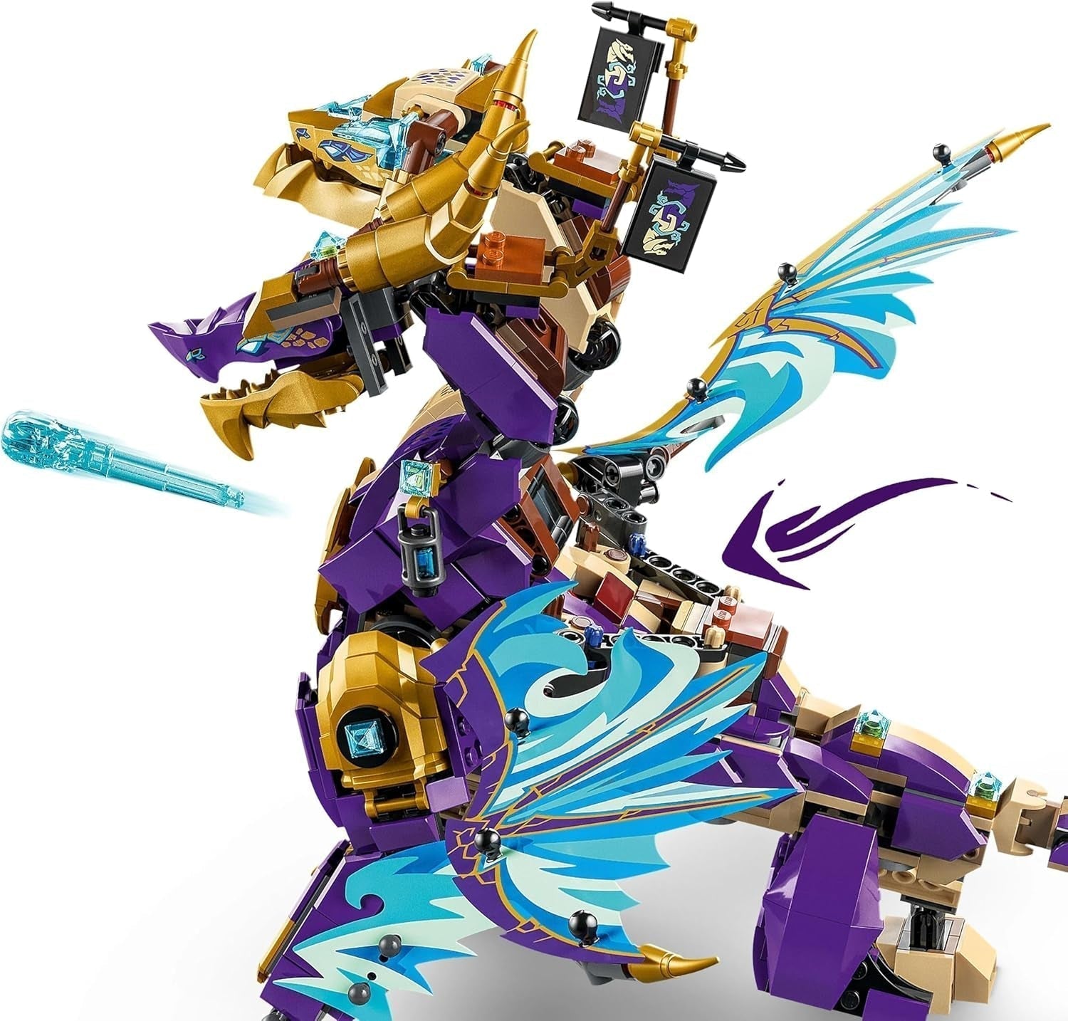 LEGO NINJAGO Lightbow Dragon – Spielzeug mit 8 Minifiguren und einem Spinjitzu-Rad – interaktives Ninja-Konstruktionsspielzeug für Jungen und Mädchen ab 9 Jahren – Geschenkidee für Fans 71836 Bausets Besuchen Sie den LEGO-Store