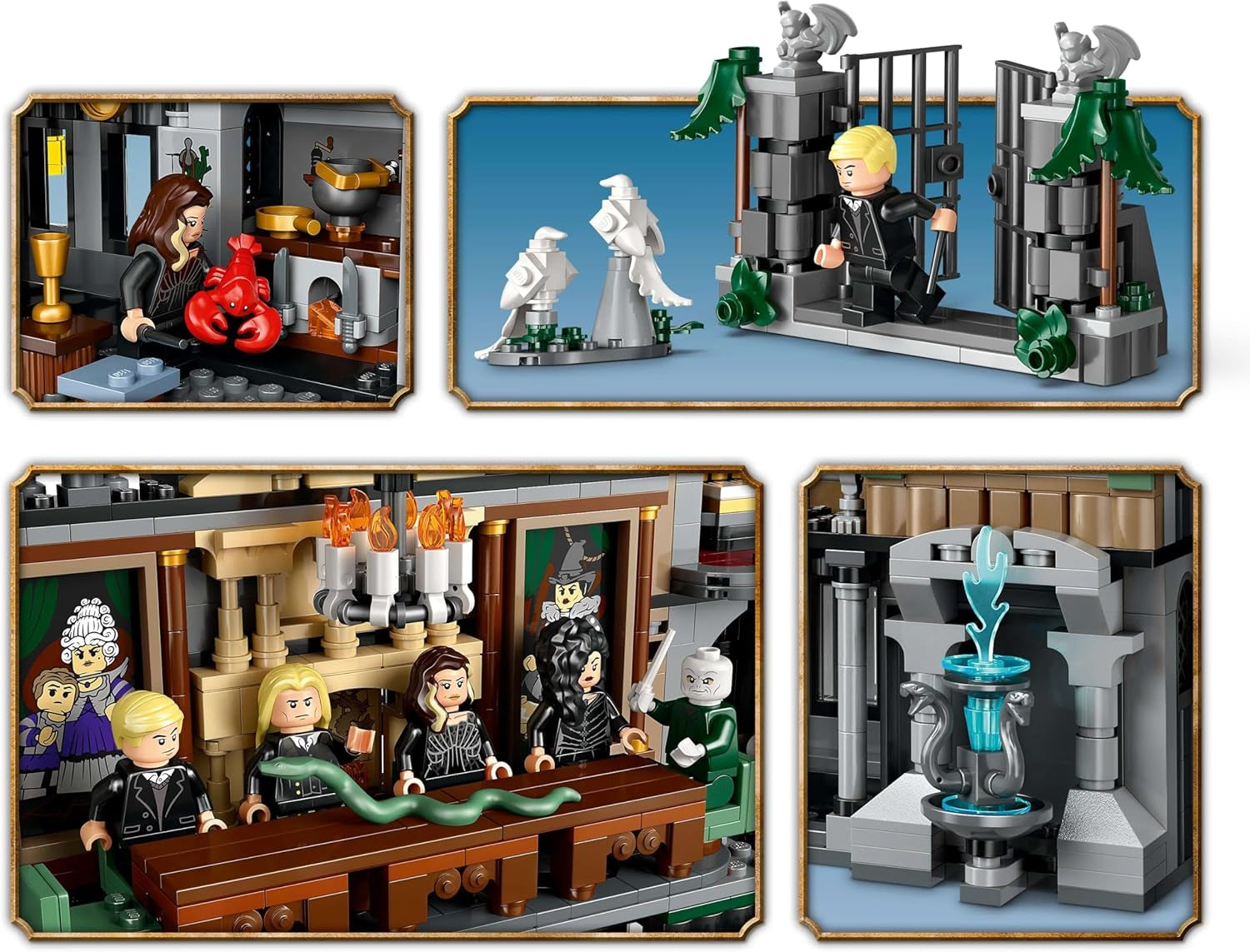 LEGO Harry Potter Malfoy Family Country Estate, fantastisches Spielzeug zum Sammeln und Ausstellen, Geschenk für Jungen, Mädchen und Fans der Zaubererwelt, Geschenkidee mit 9 Minifiguren 76453 Bausets Besuchen Sie den LEGO-Store