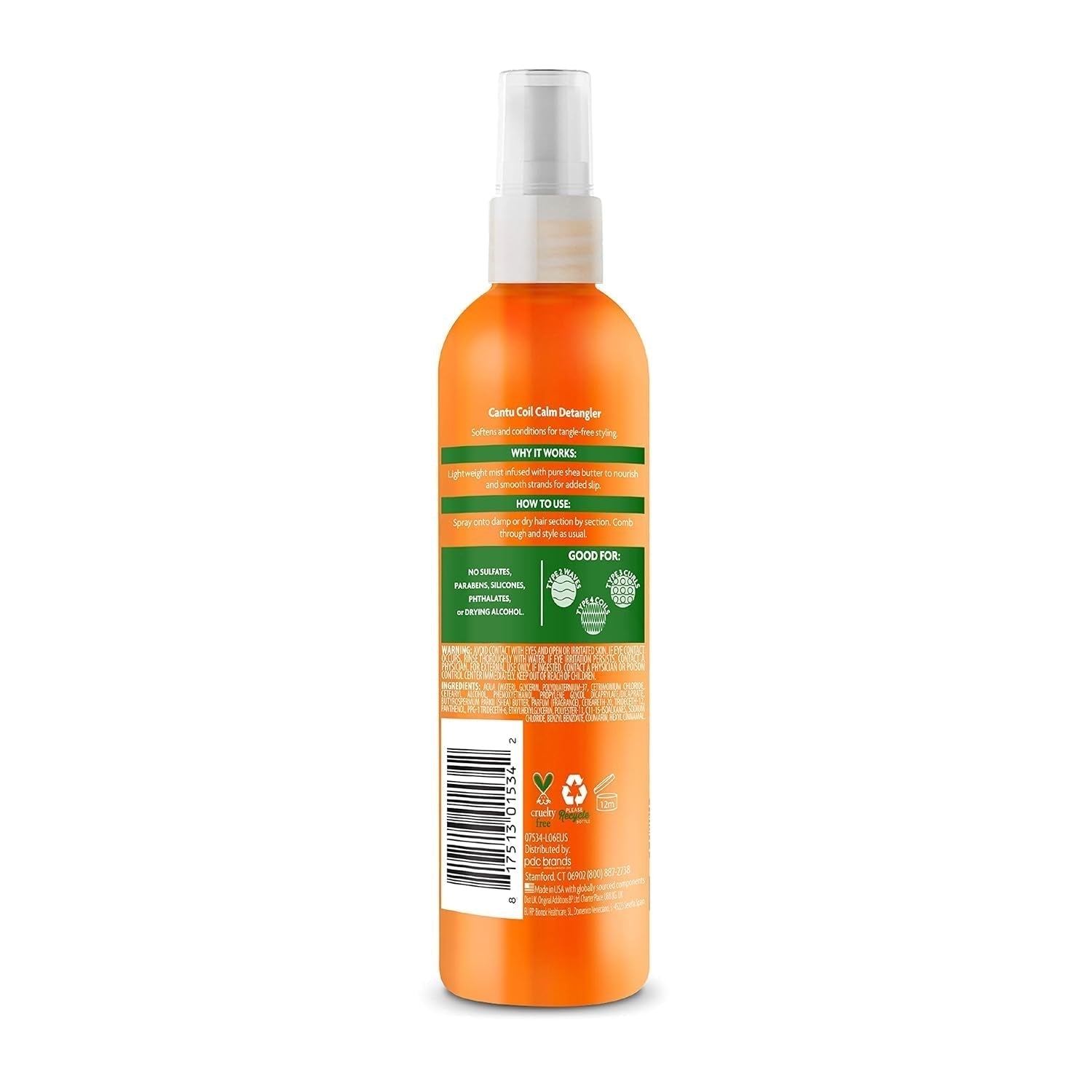 Cantu Coil Calm Entwirrungsspray, Shea, lockiges Haar, 237 ml Entwirrungsprodukte Naty Shop