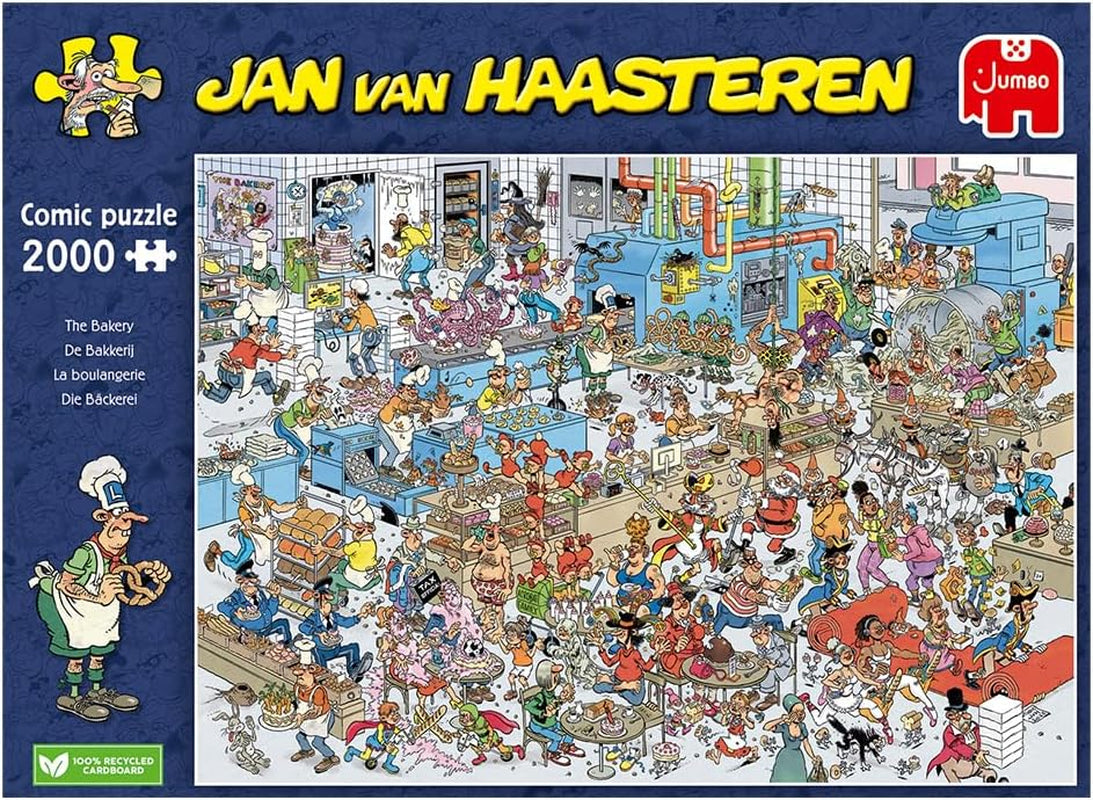 Jan Van Haasteren, Die Bäckerei, Puzzle 2000 Teile für Erwachsene Puzzle Naty Shop