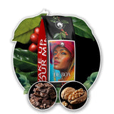 Gemahlener Kaffee DE BOA 1KG | 100 % Arabica | mit einem Hauch von Schokolade und Nüssen | mittel geröstete Kaffeebohnen, geringer Säuregehalt | ideal für Espressomaschinen | Blue Orca Kaffeerösterei