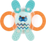LUDI – Planet Bell – Spielzeug für Kinder – ab 3 Monaten – lebendige Farben, verschiedene Texturen und originelle Form – fördert Feinmotorik und Geschicklichkeit. Babyspielzeug Naty Shop Kaninchen