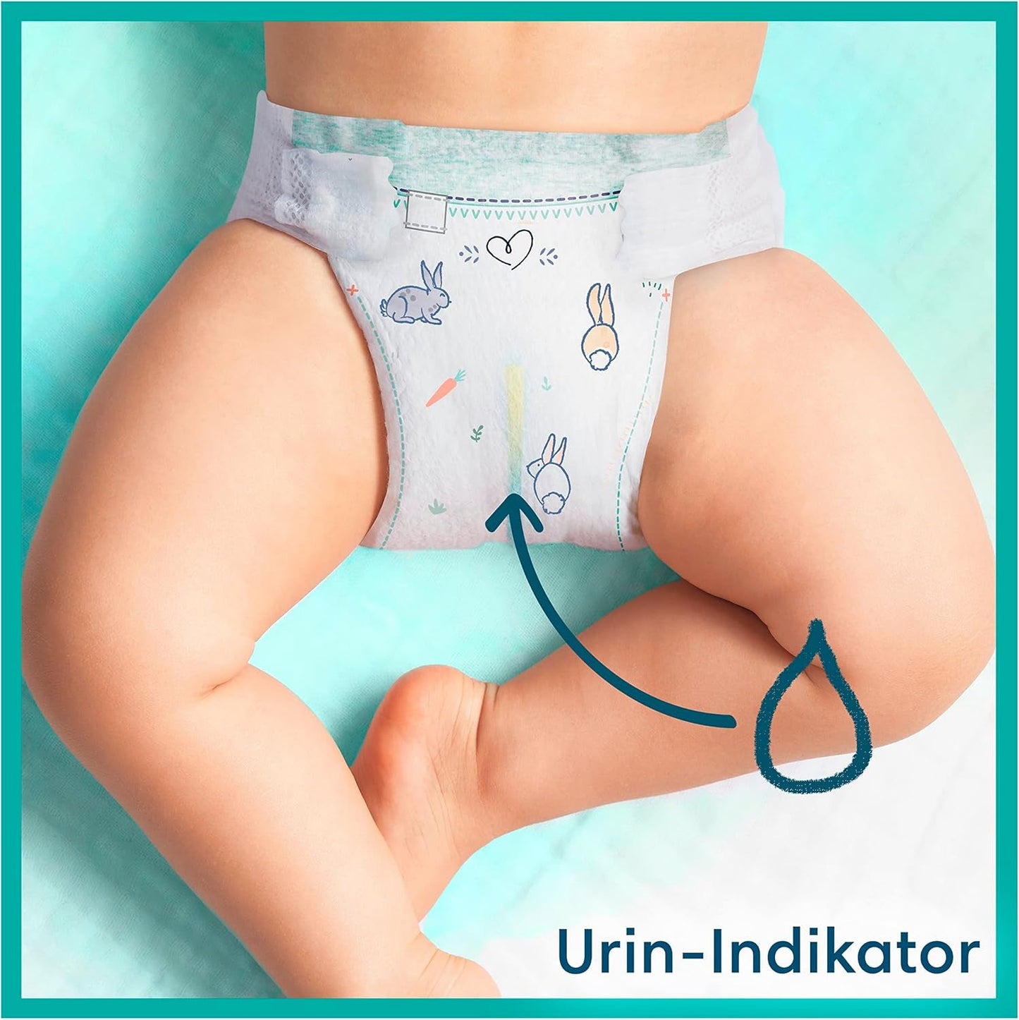Pampers Babywindeln, Größe 2 (4–8 kg), Harmony, Half Moon Box, sanfter Hautschutz und pflanzliche Inhaltsstoffe, 240 Stück