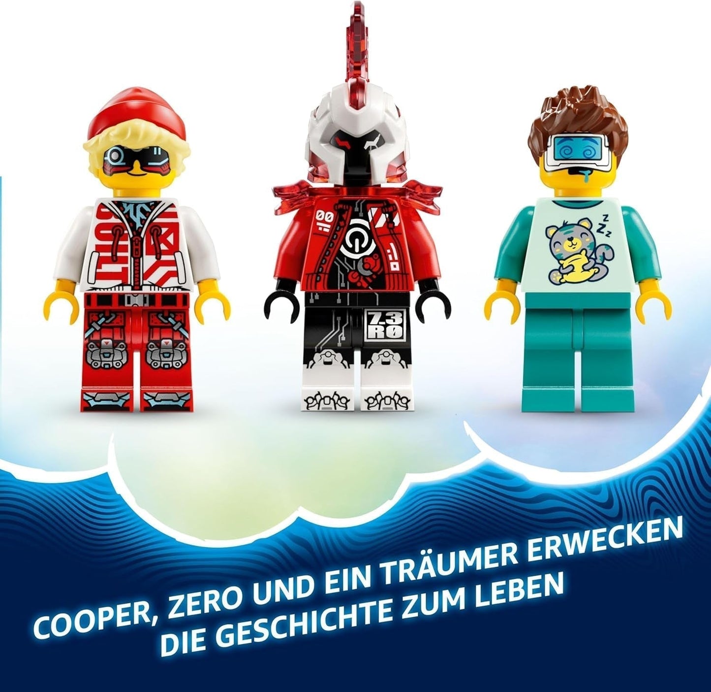 LEGO Dreamzzz Coopers Tiger-Mech und Zeros Hot Rod-Auto, Spielzeugauto für Kinder, Geschenk für 9-jährige Jungen und Mädchen, 2-in-1-Spielset mit Mech und Minifiguren 71497 Bausets Besuchen Sie den LEGO-Store