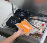 Vakuum-Set Küchenprofi EASYFRESH | Set mit 7 Teilen | 1x elektrische Vakuumpumpe, 1x Vakuumbehälter S, M und L, 3x Vakuumbeutel 22x21 cm | Borosilikatglas, hochwertiger Kunststoff | Zubereitung und Lagerung Aufbewahrungsboxen für Lebensmittel Naty Shop