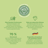 Nassfutter für Katzen MERA Cats Nature Sensitive mit Huhn 12x85g | Monoprotein, zuckerfrei und getreidefrei | Hoher Fleischanteil und leicht verdauliches Nassfutter für Katzen