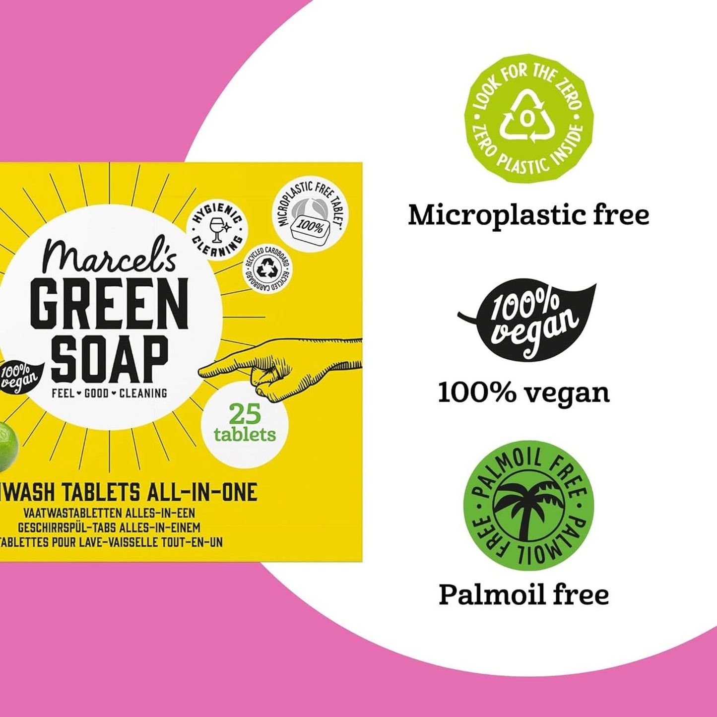 Marcel'S Green Soap Geschirrspültabs All-In-One – Grapefruit & Limette – 25 Stück Küchenreiniger Naty Shop