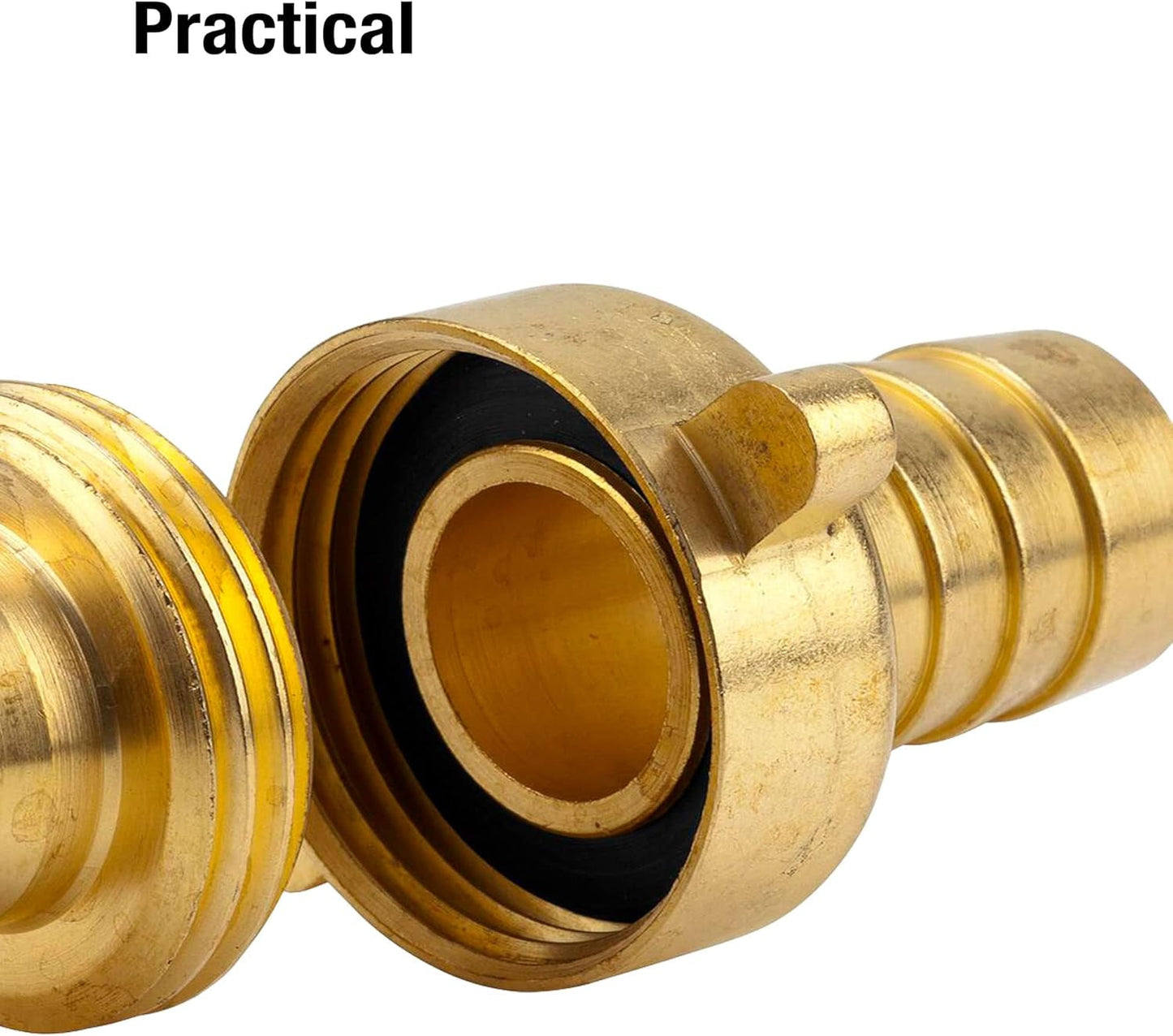 Gardena Messing-Schlaucharmatur, 3-teilig: Schlauchverlängerungsarmatur, 33,3 mm (G 1 Zoll) Gewinde, für 19 mm (3/4 Zoll) Schläuche (7152-20)