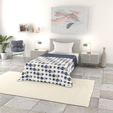 Einfache Sommerdecke, Mikrofaser, Jeansstreifen, 200 x 240 cm. Steppdecken und Steppdecken Naty Shop Optica 200 x 240 cm
