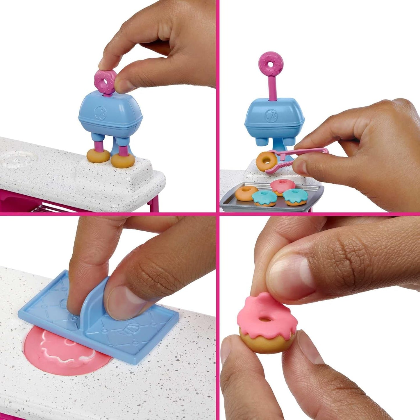 Barbie Malibu Roberts Puppe und 18-teiliges Backset, einschließlich Knete und Donut, Croissant- und Muffinformen, für Kinder ab 3 Jahren, HJY19