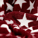 Celinatex flauschige Decke 150 x 200 cm Bordeaux Decke Sofa Sofa weiche Decke Sterne Mikrofaser Fleece Öko-Tex Moonlight Betten und Bettdecken Besuchen Sie den CelinaTex-Store