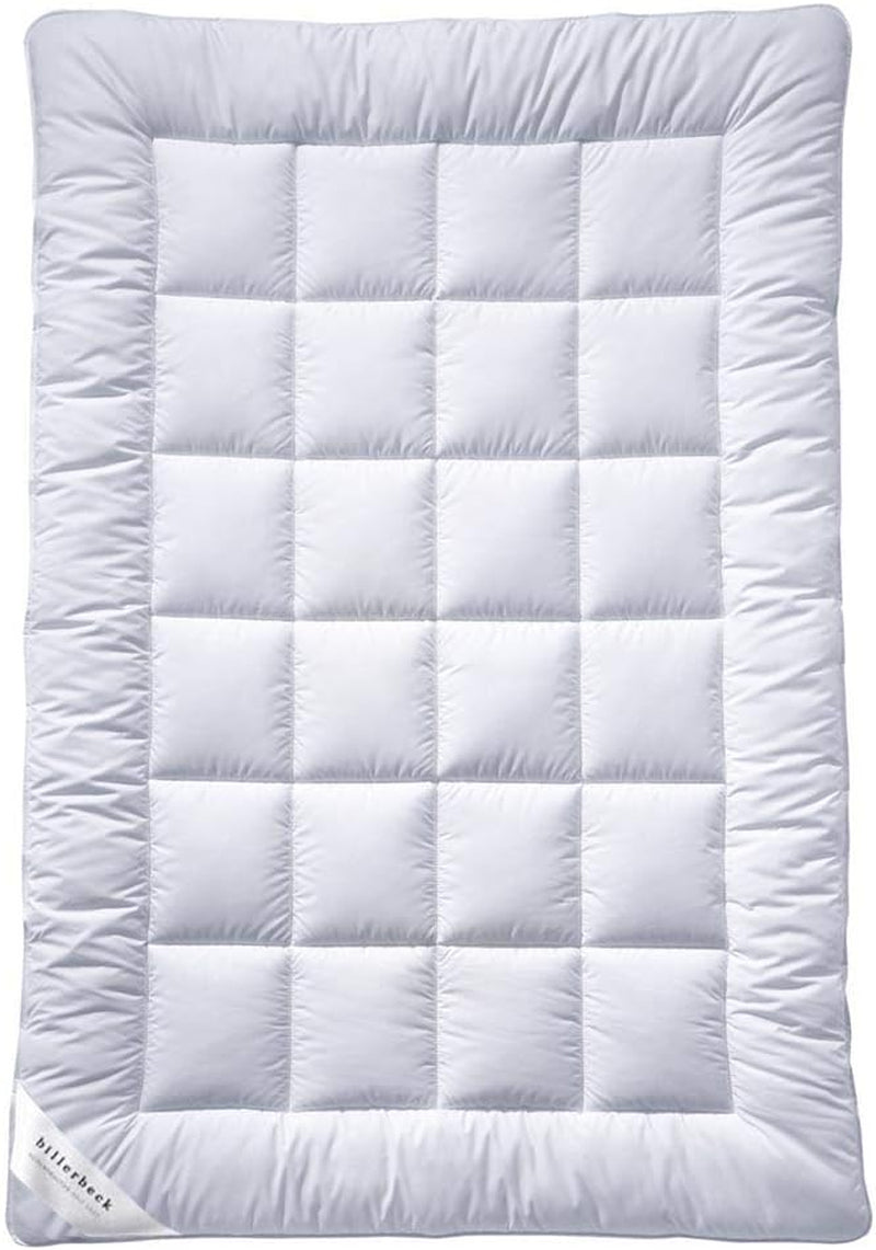 Billerbeck S20 Superlight Quilt – Sommersteppdecke – 135 x 200 cm – leichte Sommersteppdecke – AIRFILL® – Hohlfaser, 100 % Polyester, weiße Steppdecken und Steppdecken Naty Shop 155 x 220 cm Medium (M)