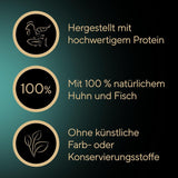 SHEBA Filets Adult Katzenfutter in Sauce mit Huhn, Hochseefisch und Garnelen 16 x 60g Schale