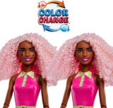 Barbie Pop Reveal Bubble Tea-Puppe und Zubehör, duftende Berry Bliss-Modepuppe mit Haustier, 8 Überraschungen, inklusive Farbwechsler, Aufbewahrungsbecher, HTJ20