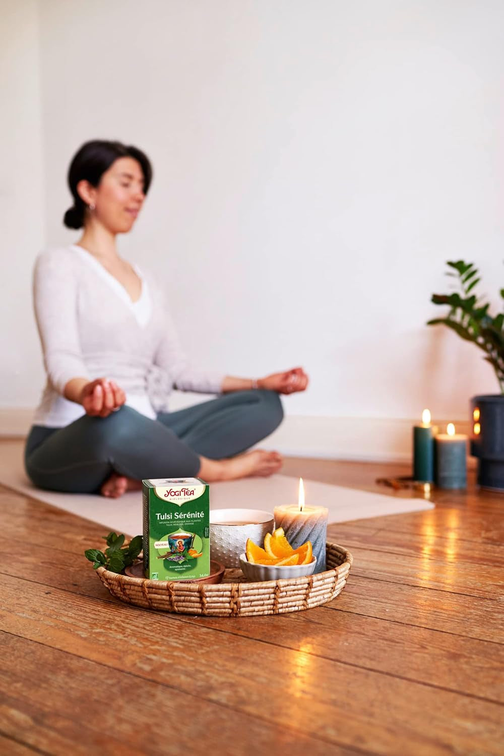 Yogi Tea – Tulsi Serenity, ayurvedischer Kräutertee, koffeinfrei, Tulsi-Mischung – Heiliges Basilikum, Lakritze und Orange, Yogi-Tee, 6er-Pack, 6 x 17 Teebeutel (102 Teebeutel)