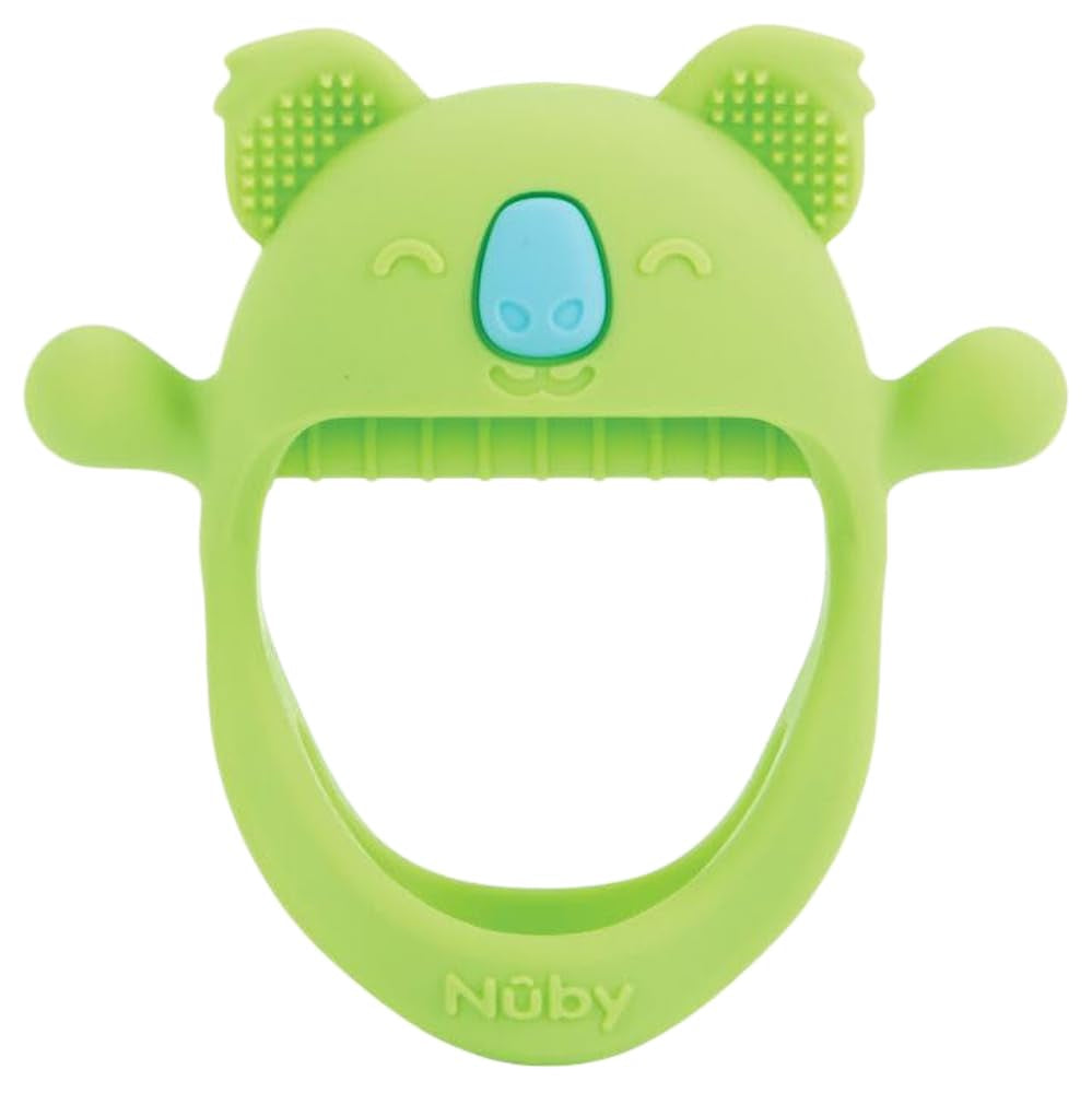 Nuby Beißhandschuhe – Silikon | Koala-Beißspielzeug | Sensorisches Spielzeug | 3+ Monate