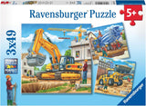 Ravensburger Puzzle für Kinder – 09226 Große Baufahrzeuge – Puzzle für Kinder 5+ 3X49 Teile Puzzle Naty Shop Standardtitel